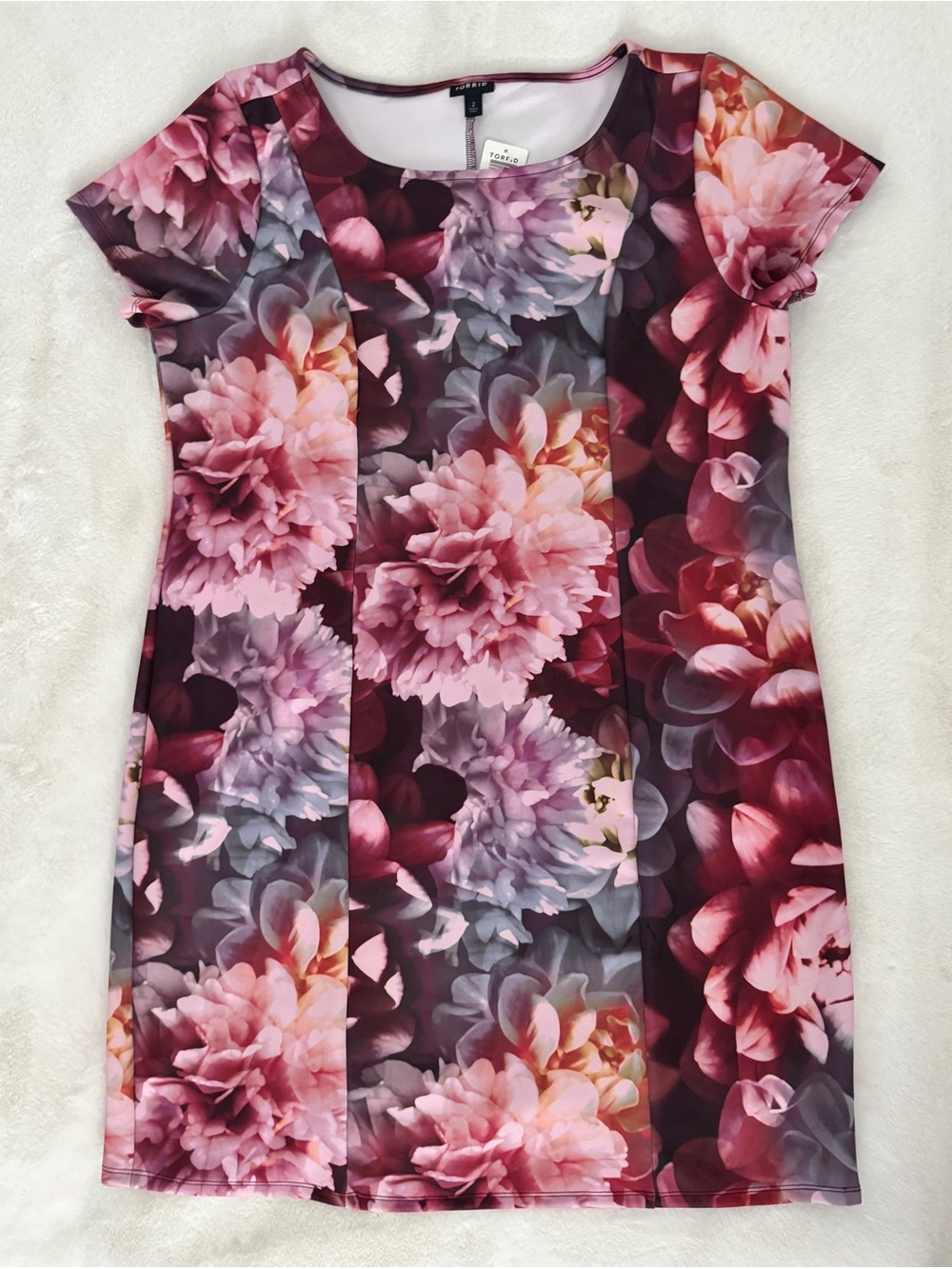 Torrid Floral Scuba Dress, Size 2X - NWT - Picture 5 of 8